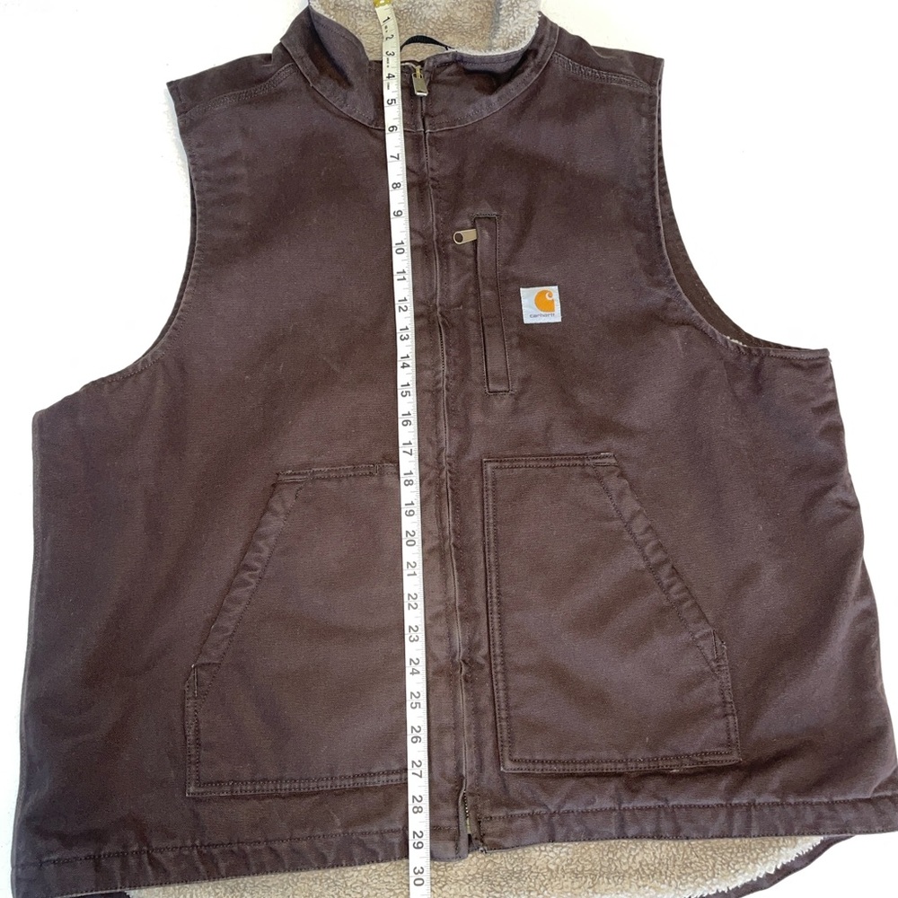 Carhartt Brown Lined Vest XL